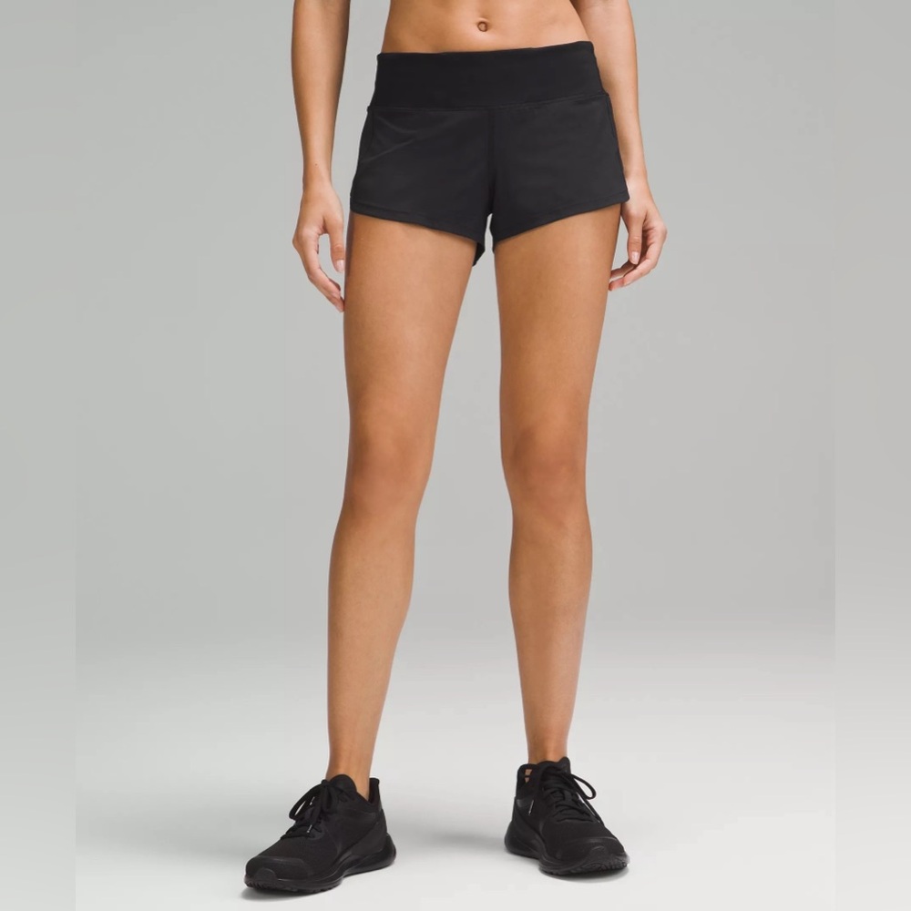 Black Speed Up Lululemon Shorts